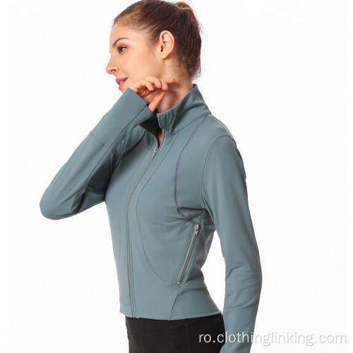 Jacheta yoga pentru maneca lunga pentru femei